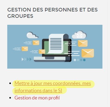 Gestion des personnes et des groupes