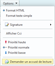 Mail priorité accusé Mail priorité accusé