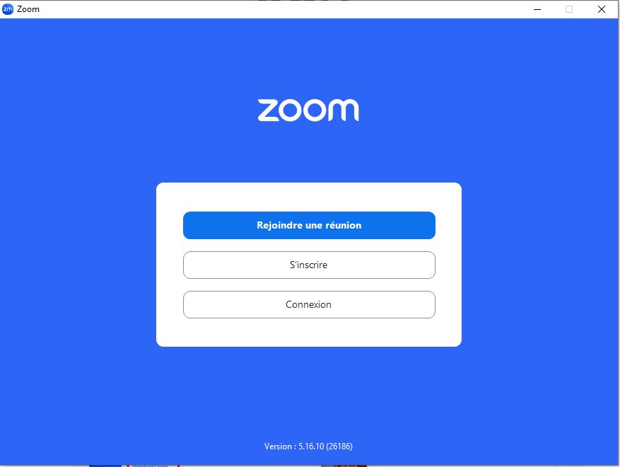 Zoom - connexion